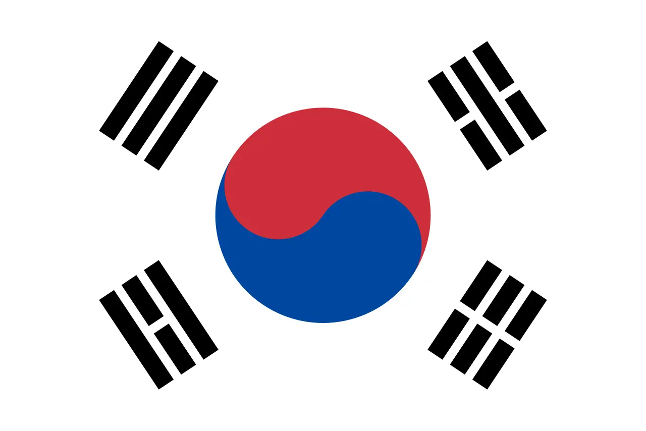 Bandera de Corea del Sur